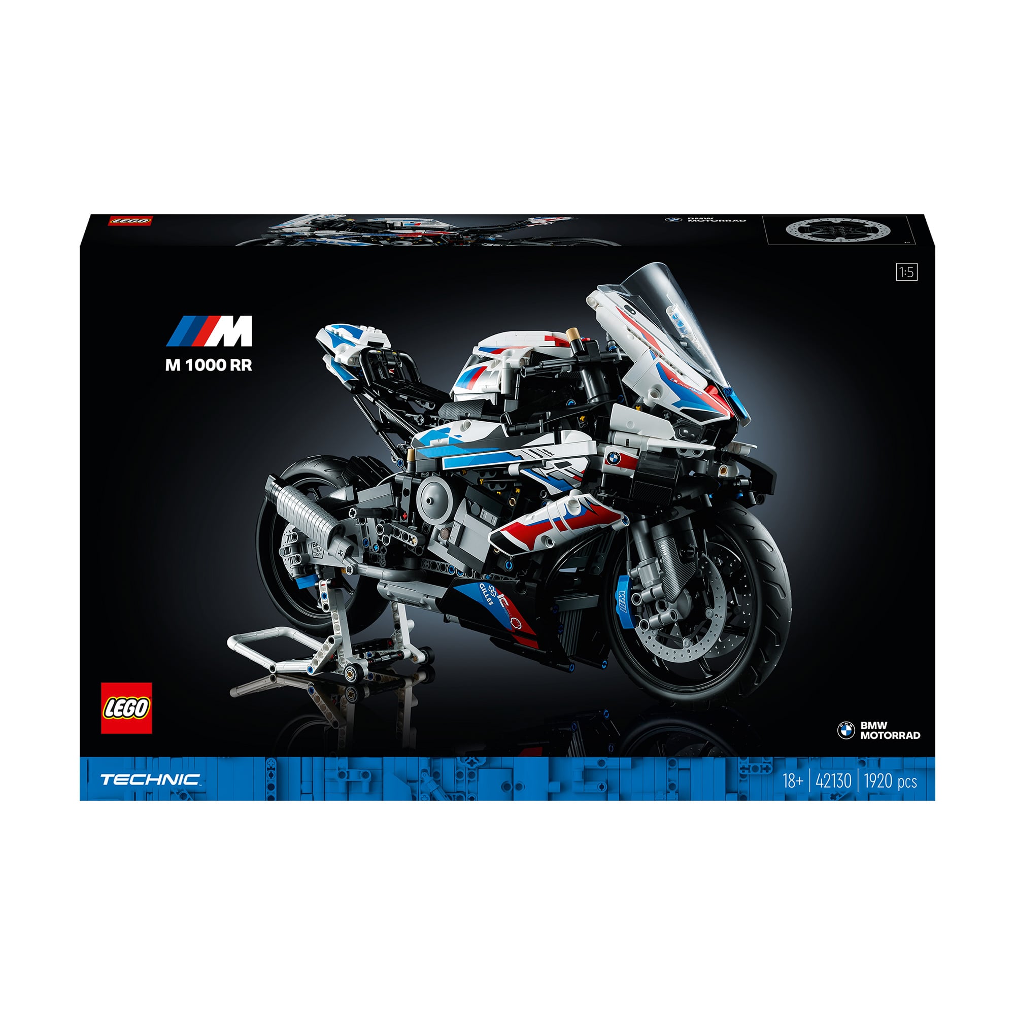 Конструктор LEGO Technic BMW M 1000 RR, 1920 деталей, від 18 років (42130)
